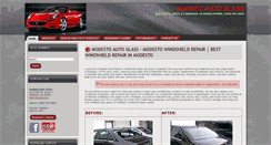 Desktop Screenshot of budgetautoglassmodesto.com